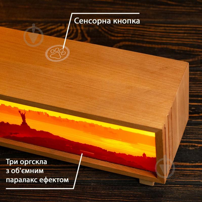 Декор-панорама GrayCat Вечерний Киев лакированное дерево - фото 4 Декор-панорама GrayCat Вечерний Киев лакированное дерево - фото 4