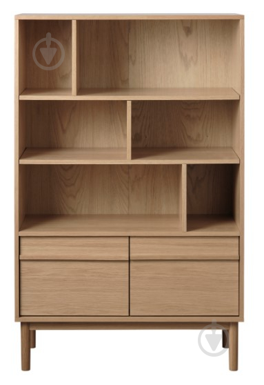 Книжкова шафа Unique Furniture PONZA 2д 1400х901х400 мм дуб натуральний (48490200) - фото 1