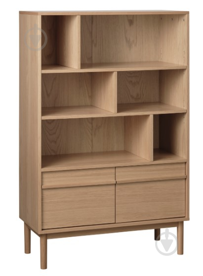 Книжкова шафа Unique Furniture PONZA 2д 1400х901х400 мм дуб натуральний (48490200) - фото 2