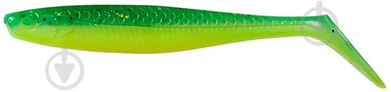 Силікон DAM 100 мм 1 шт. Effzett Slim Shad Paddle Tail uv green/lime - фото 1