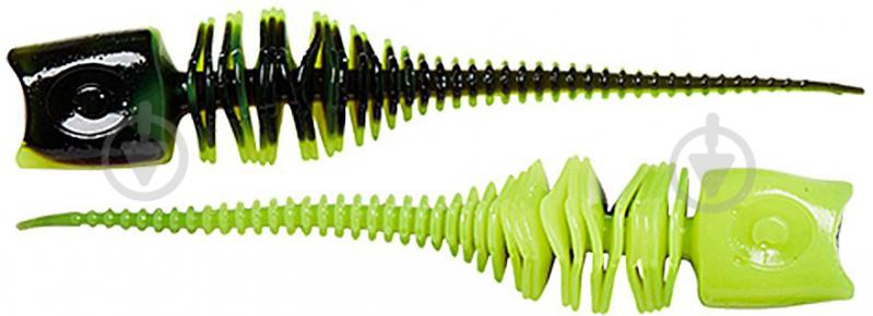 Силикон DAM 10 шт. Garlic Trout Lure uv yellow/black - фото 1