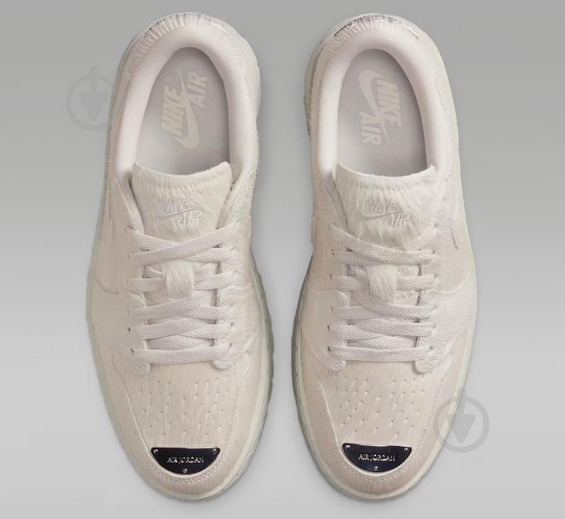 Кроссовки женские демисезонные Jordan W AIR 1 BROOKLYN LOW IB7210-001 р.38,5 светло-серые - фото 5