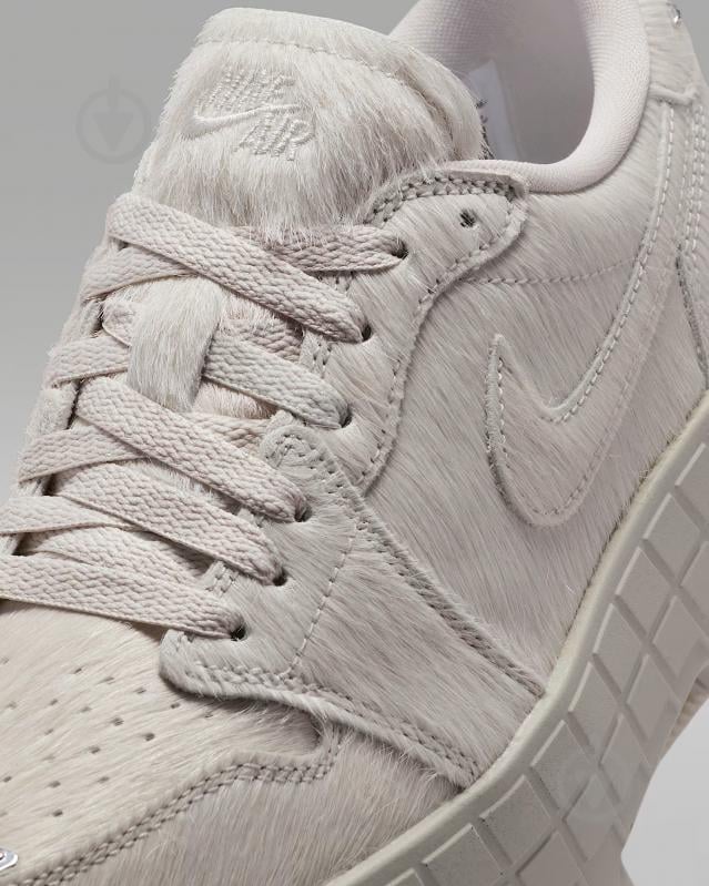 Кроссовки женские демисезонные Jordan W AIR 1 BROOKLYN LOW IB7210-001 р.38,5 светло-серые - фото 7