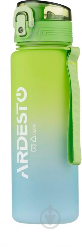 Пляшка для води ARDESTO Travel 650 мл зелений AR2265TG - фото 1
