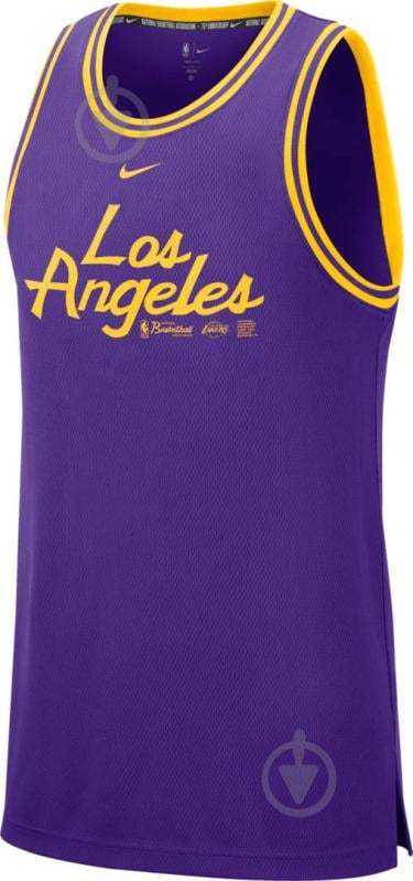 Майка Nike LAL M NK DF DNA TANK TEAM DH9375-504 р.2XL фиолетовый - фото 1