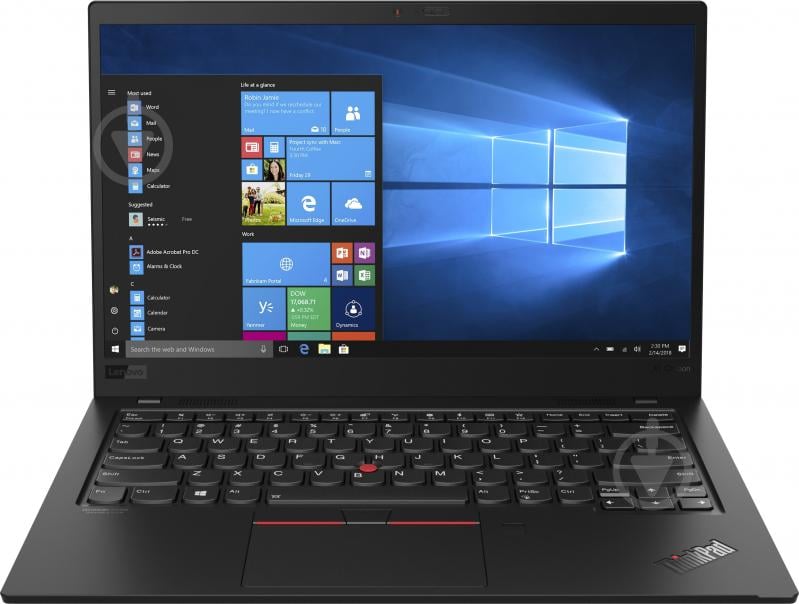 Ноутбук Lenovo ThinkPad X1 Carbon 14" (20QD003JRT) black - фото 1