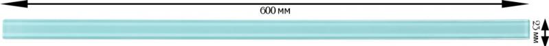 Плитка КОНРОД Бордюр стеклянный Aquamirine C 2,3x60 - фото 4