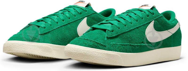 Кроссовки женские демисезонные Nike BLAZER LOW '77 VNTG FQ8060-300 р.38 зеленые - фото 3