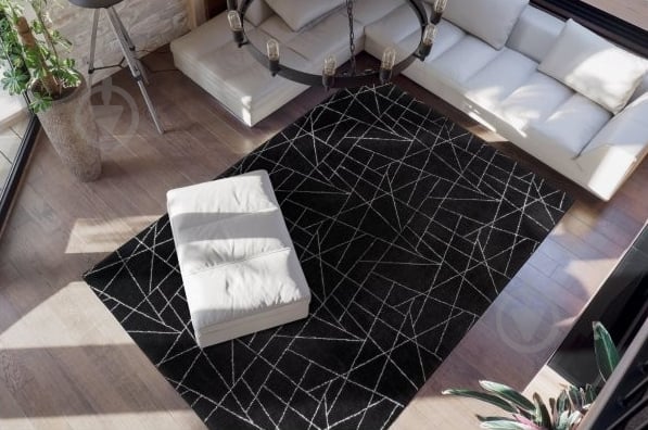 Килим Kayoom Bijou 125 Black/Silver 160х230 - фото 2