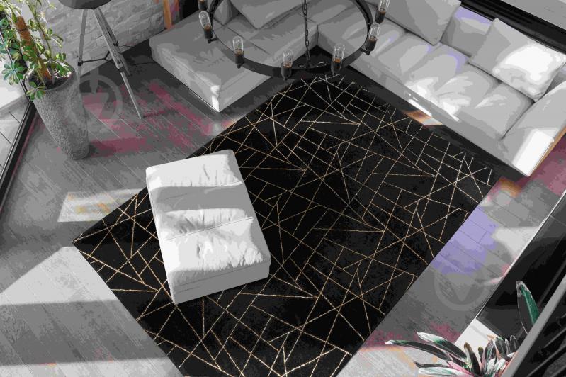 Ковер Kayoom Bijou 125 Black/Gold 160х230 - фото 2