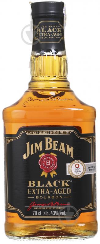 Віскі Jim Beam Black Extra Aged 43% + 2 склянки 0,7 л - фото 4