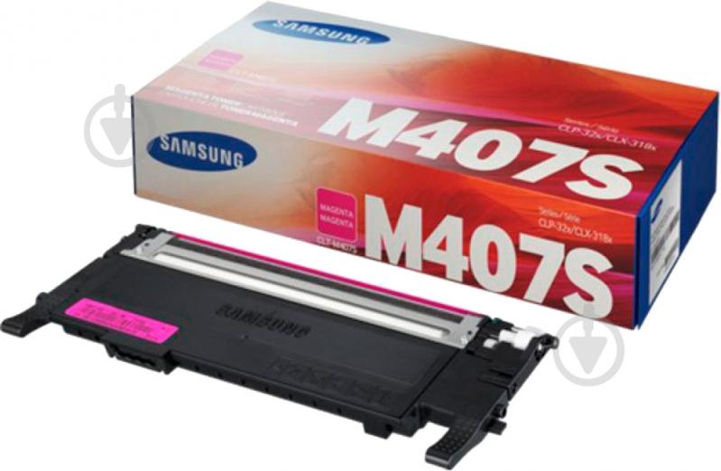 Картридж HP (Samsung) S-Printing CLP-320/320N/325 CLX-3185 CLT-M407S (SU266A) magenta - фото 1