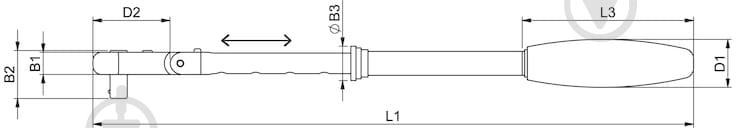 Трещотка телескопическая с шарниром WURTH 1/2IN-294-432MM 07151392 - фото 5