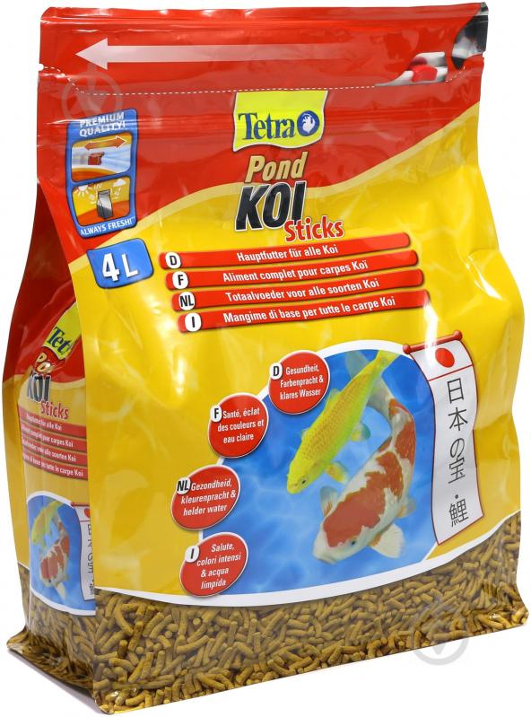 Корм Tetra Pond Koi Sticks 4 л (білок, риба і побічні рибні продукти) - фото 1