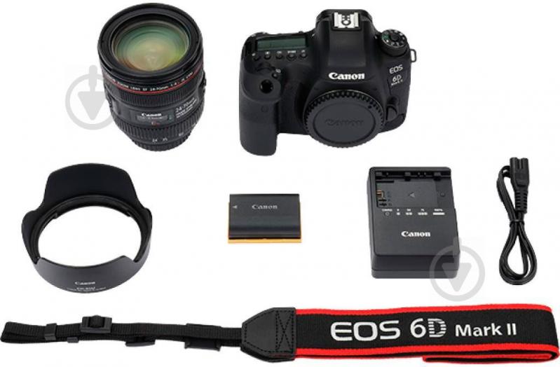 Фотоапарат Canon EOS 6D Mark II Body Kit 24-70 L IS black - фото 11