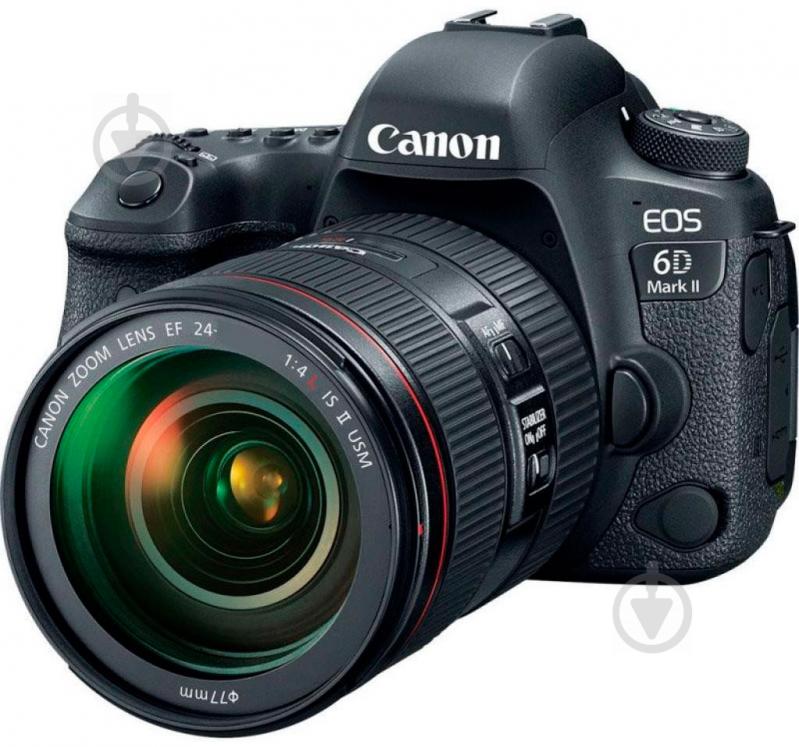 Фотоапарат Canon EOS 6D Mark II Body Kit 24-70 L IS black - фото 1