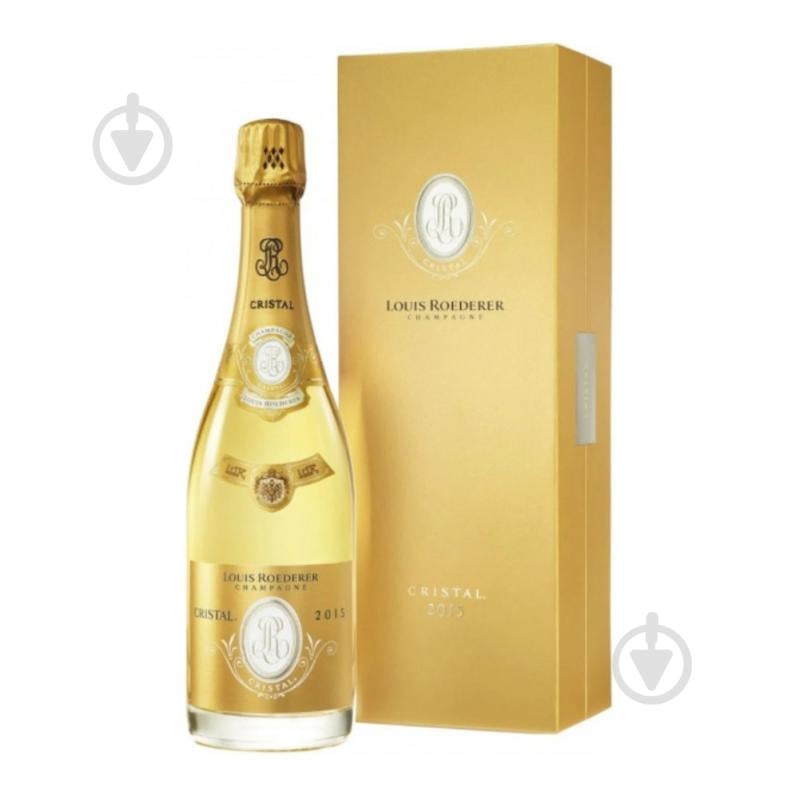 Шампанське Louis Roederer Cristal Vintage Gift Box 2015 біле брют 0,75 л - фото 1