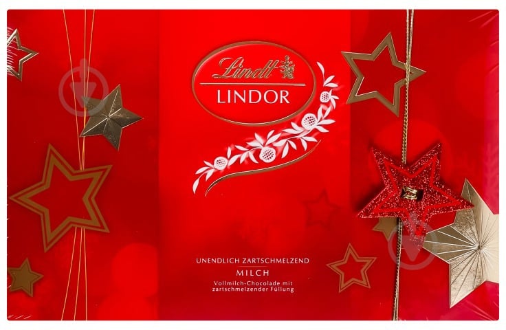 Конфеты LINDT Xmas Present Lindor молочные 200 г - фото 1