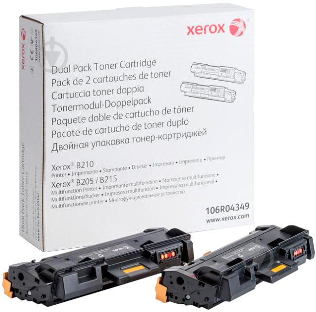 Тонер-картридж Xerox Xerox B205/B210/B215 (106R04349) чорний - фото 1