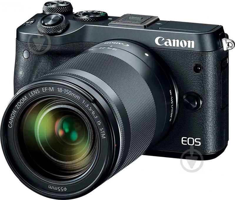 Фотоапарат Canon EOS M6 Kit 18-150 IS STM black - фото 1