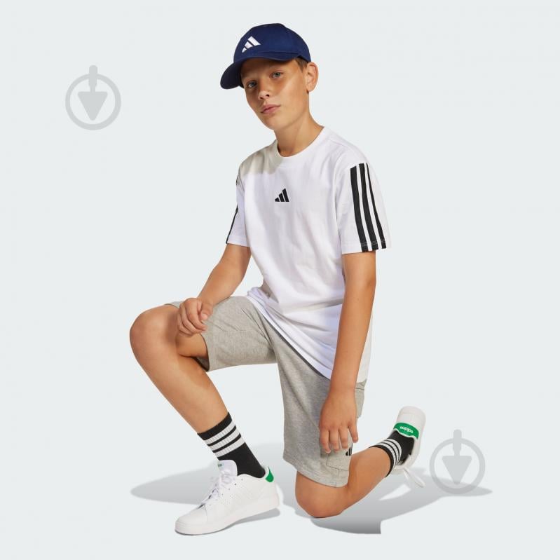 Футболка Adidas J 3S TEE 160 JD6488 р.152 белый - фото 5