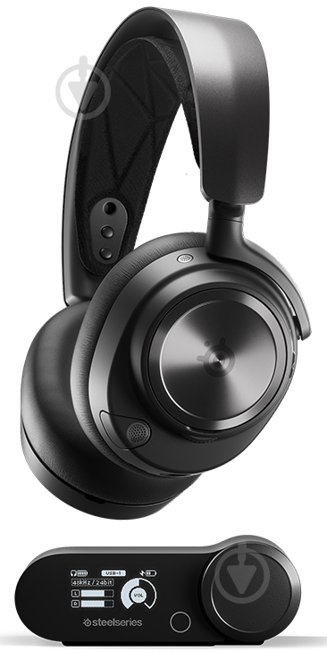 Гарнитура SteelSeries Arctis Nova Pro Wireless black (SS61520) - фото 3