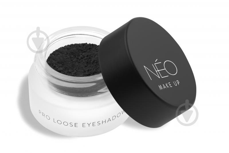 Тени для век NEO Make up Pro Loose Eyeshadow Matte Effect 07 Matte deep black 1 г - фото 1