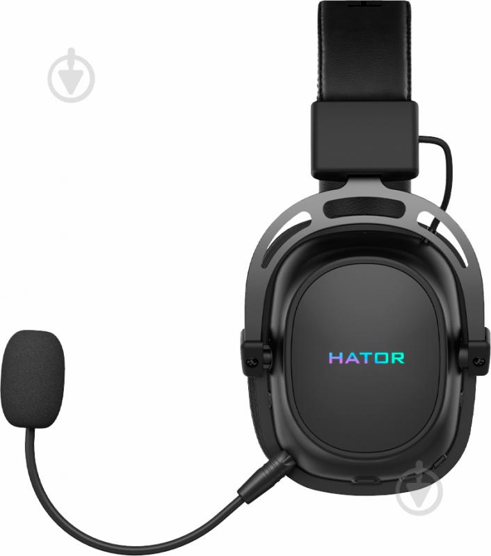 Гарнитура игровая Hator Hypergang Wireless Tri-mode black (HTA-850) - фото 3