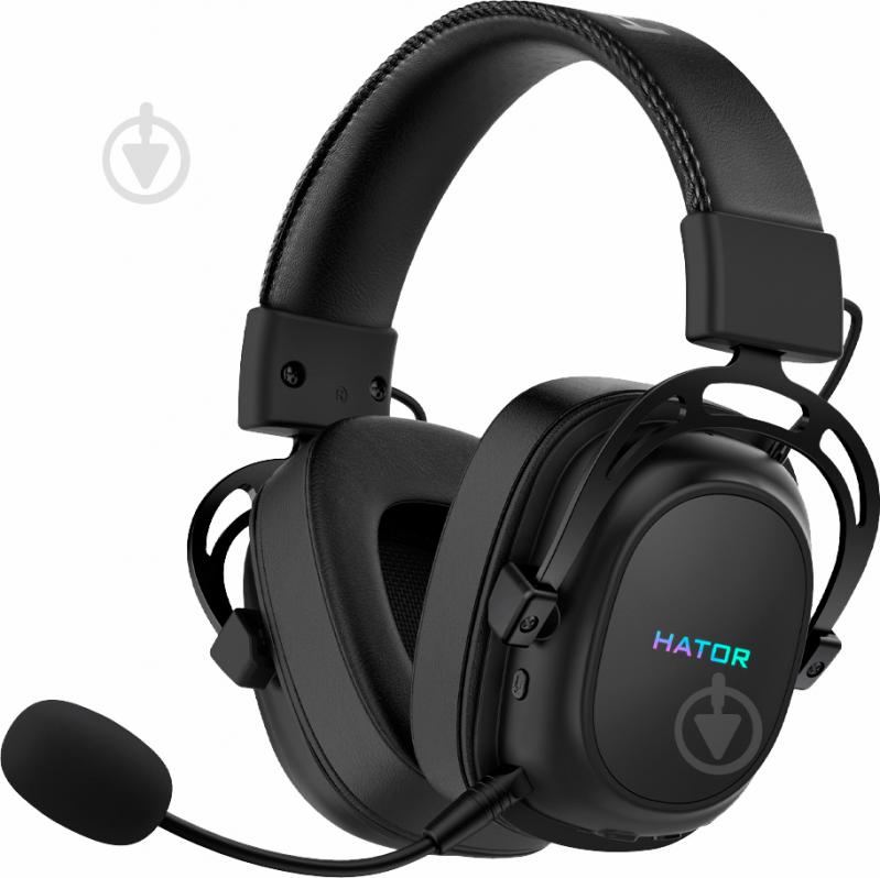 Гарнитура игровая Hator Hypergang Wireless Tri-mode black (HTA-850) - фото 2