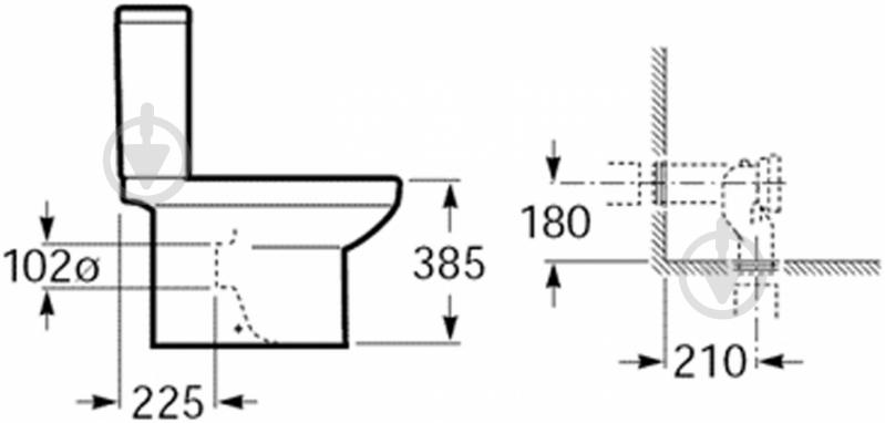 Унитаз-компакт ROCA Dama Senso 34951500W - фото 3