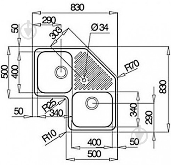 Мойка Teka Classic Angular 2B (10118005) - фото 2