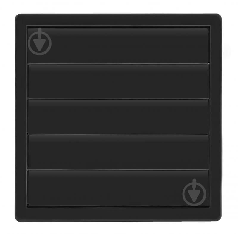 Решетка для вентиляции AirRoxy с гравитационные KzZ 170x170 120 graphite (02-356) пластик черный - фото 1 Решетка для вентиляции AirRoxy с гравитационные KzZ 170x170 120 graphite (02-356) пластик черный - фото 1