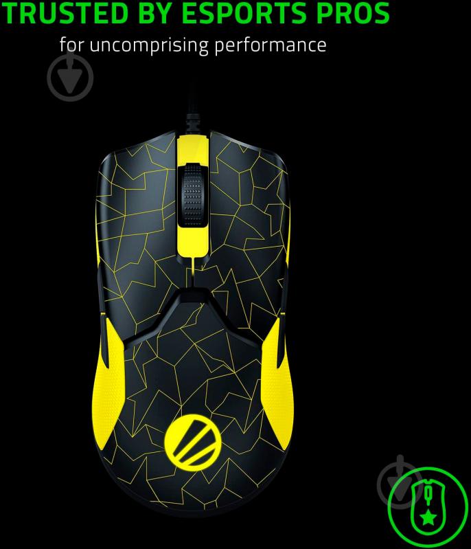 Мышка Razer Viper 8KHz ESL Edition black/yellow (RZ01-03580200-R3M1) - фото 8