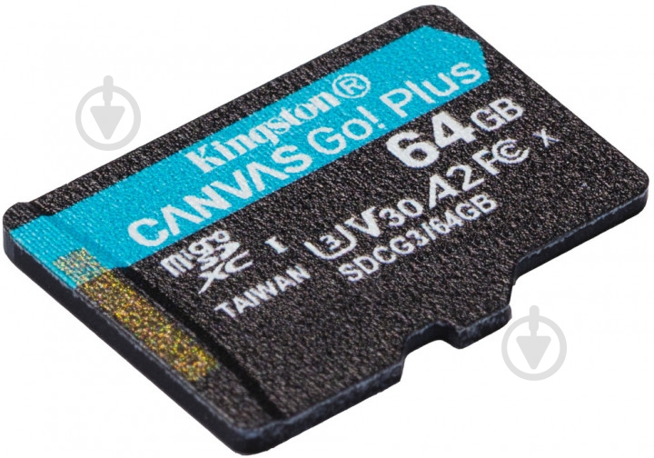 Карта пам'яті Kingston microSDXC 64 ГБ UHS-I Class 3 (U3) (SDCG3/64GBSP) - фото 1