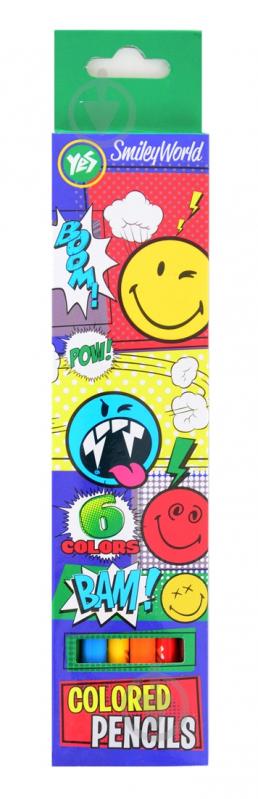 Олівці кольорові Smiley World (blue) 6 шт. 290406 YES - фото 1