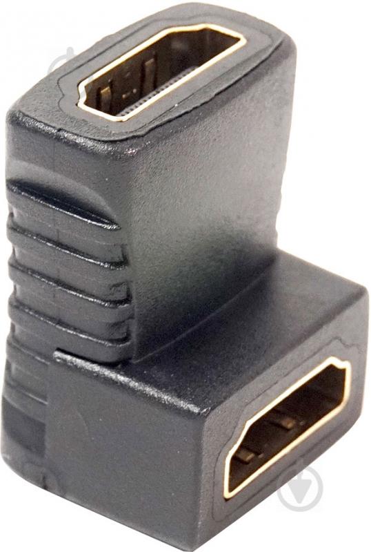 Перехідник PowerPlant HDMI чорний (KD00AS1305) кутовий - фото 2