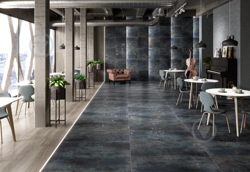 Плитка TAU Ceramica Metal ferrum royalblue 60х60 см - фото 2