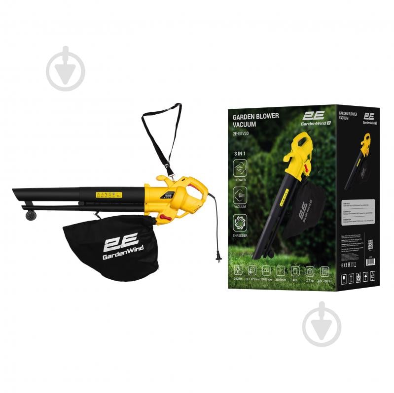 Повітродув-пилосос 2E GardenWind 3 в 1 мережевий садовий (2E-EBV30) - фото 18