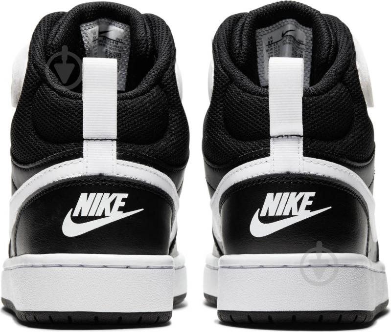 Кросівки дитячі демісезонні Nike COURT BOROUGH MID 2 (GS) CD7782-010 р.35,5 чорні - фото 2