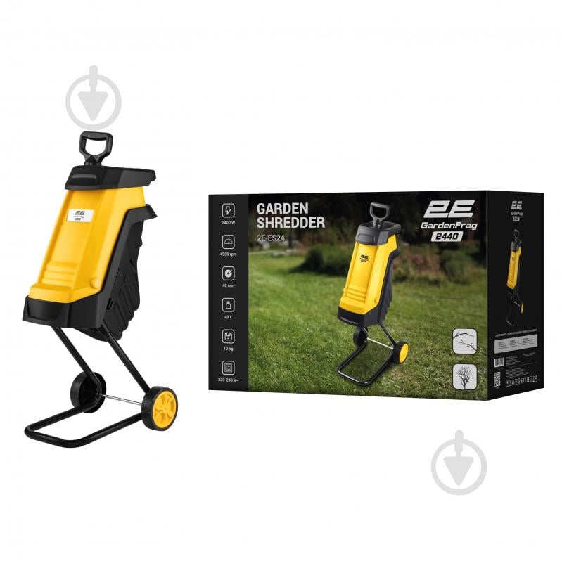 Измельчитель садовый 2E GardenFrag 40 л (2E-ES24) электросеть - фото 24 Измельчитель садовый 2E GardenFrag 40 л (2E-ES24) электросеть - фото 24