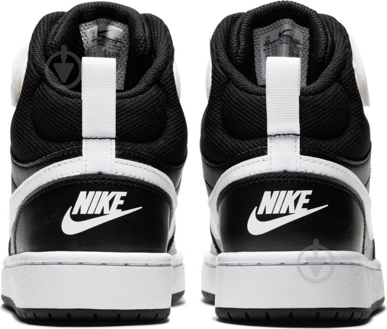 Кросівки дитячі демісезонні Nike COURT BOROUGH MID 2 (GS) CD7782-010 р.36,5 чорні - фото 2