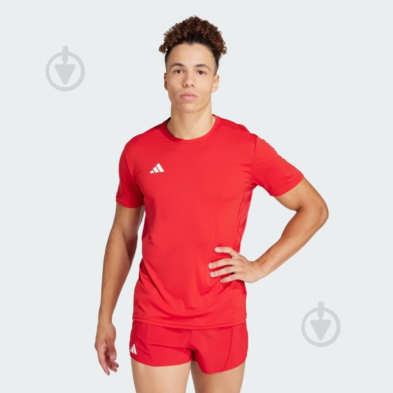 Футболка Adidas ADIZERO E TEE IT1828 р.2XL красный - фото 1