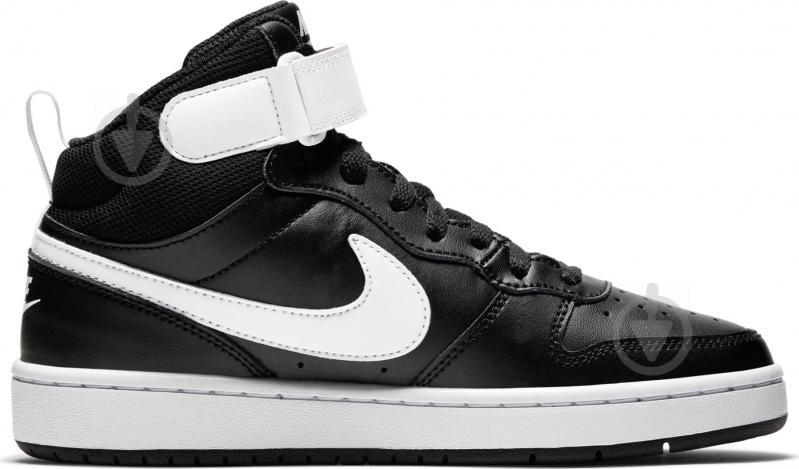 Кросівки дитячі демісезонні Nike COURT BOROUGH MID 2 (GS) CD7782-010 р.39 чорні - фото 4