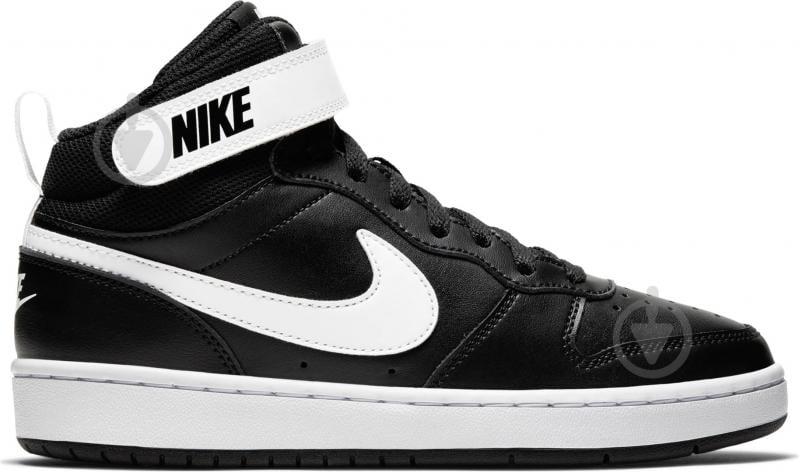 Кроссовки детские демисезонные Nike COURT BOROUGH MID 2 (GS) CD7782-010 р.40 черные - фото 3