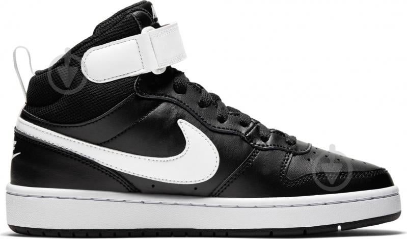 Кроссовки детские демисезонные Nike COURT BOROUGH MID 2 (GS) CD7782-010 р.40 черные - фото 4