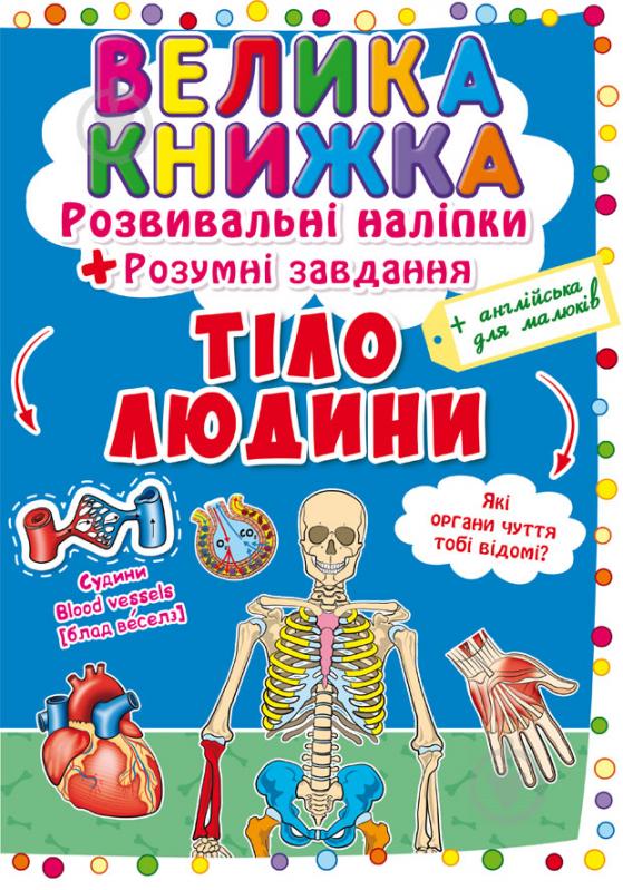 Книга «Наліпки розвивальні. Тіло людини» 978-966-987-057-5 - фото 1