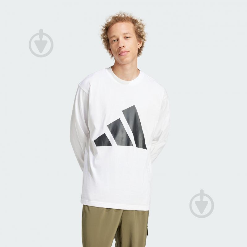 Футболка Adidas M BL SJ LS T IN6181 р.L белый - фото 1 Футболка Adidas M BL SJ LS T IN6181 р.L белый - фото 1