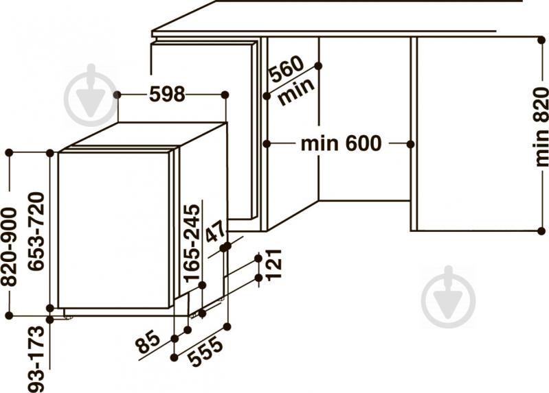 Вбудовувана посудомийна машина Hotpoint HIO 3C16 W - фото 8