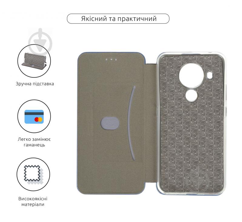 Чехол-книжка Armorstandart G-Case для Nokia 3.4 Blue (ARM60059) - фото 3