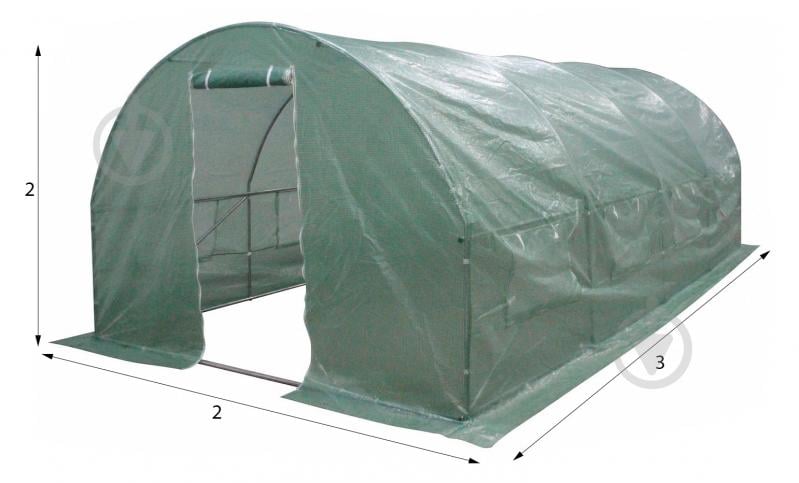 Теплица каркас оцинкований 2x3x2 м. с полиэтиленовым покрытием - фото 3 Теплица каркас оцинкований 2x3x2 м. с полиэтиленовым покрытием - фото 3
